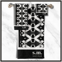 Impresión de tiras tribales geométricas en blanco