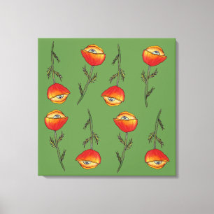 Impresión de todo el arte de la flor de amapola