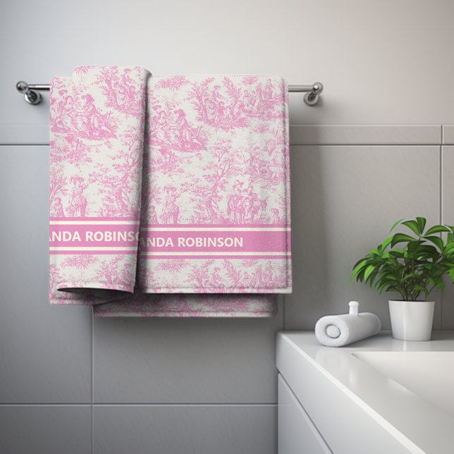 Impresión de toile rosa de jouy (Subido por el creador)