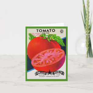 Impresión de tomate en paquetes de semillas de los