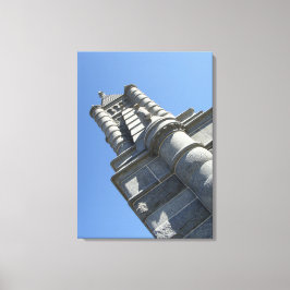 Impresión de torre de piedra de lienzo