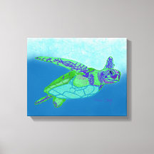 Impresión de tortuga marina