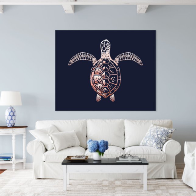 Impresión de tortuga marina | Impresión de pared d (Sea Turtle Ocean Animal Wall Art Poster Print by TinkPrints.)