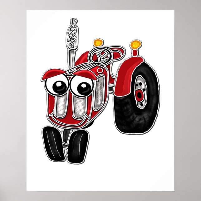 Impresión de tractor agrícola (Frente)