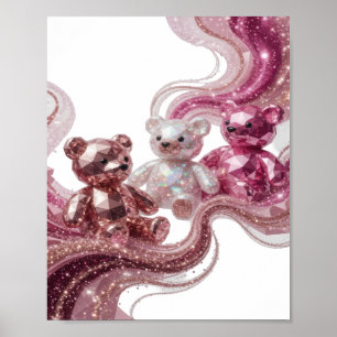 Impresión de TRES DIAMANTES TEDDIES de Plata Afila