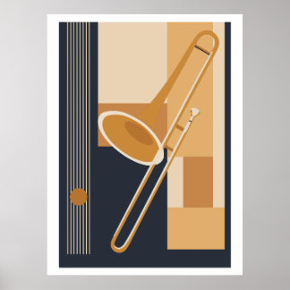 Impresión de Trombón Bauhaus, Música Moderna de Mi