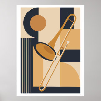 Impresión de Trombón Bauhaus, Música Moderna de Mi