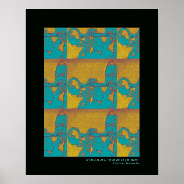 impresión de trompeta en paredes (Frente)