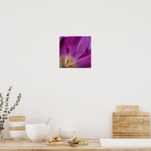 Impresión de Tulipán Púrpura Florido