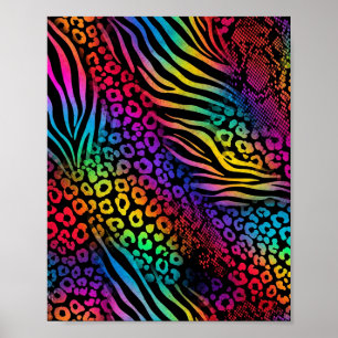 Impresión de un animal arco iris - Arte de patrón 