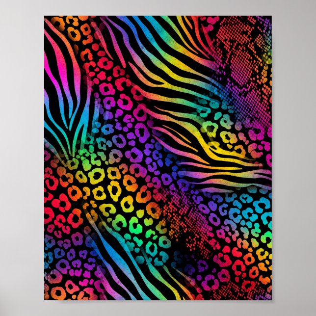 Impresión de un animal arco iris - Arte de patrón  (Frente)