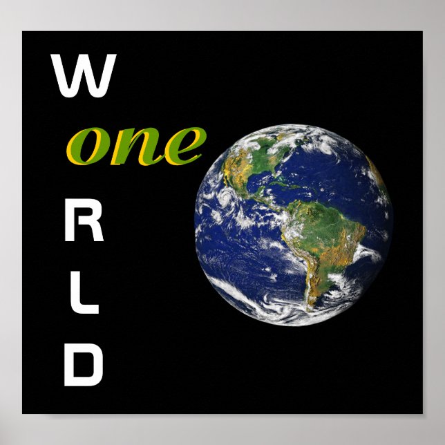 Impresión de un Poster mundial (Frente)