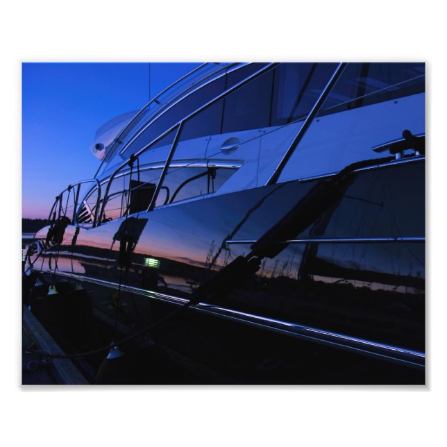 Impresión de una foto de yate de lujo (Frente)