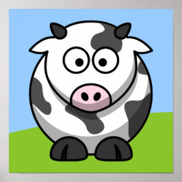 Impresión de vaca circular