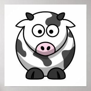 Impresión de vaca circular