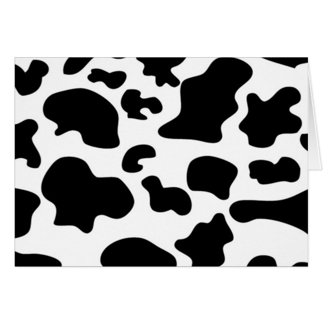 Impresión de vaca en blanco y negro (Anverso (Horizontal))