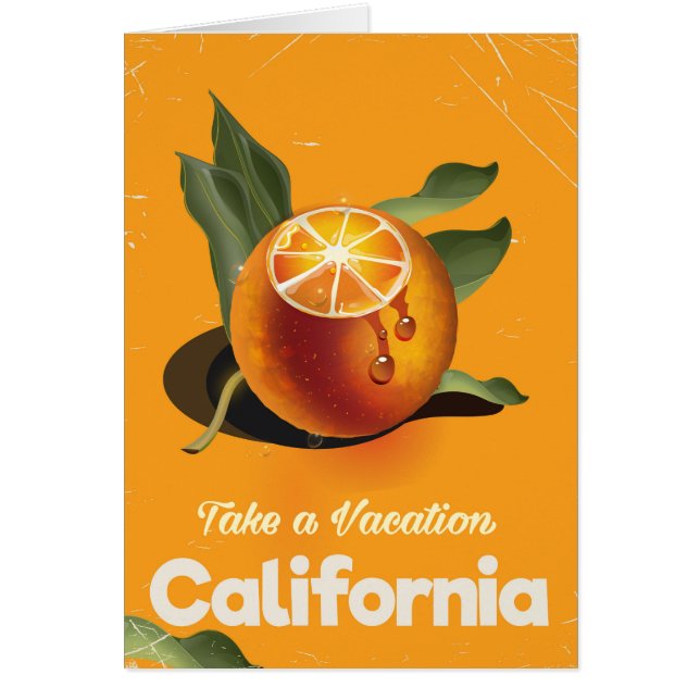 Impresión de vacaciones en estilo retro Naranja de (Frente)