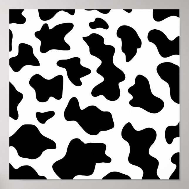 impresión de vacas lecheras en blanco y negro (Frente)