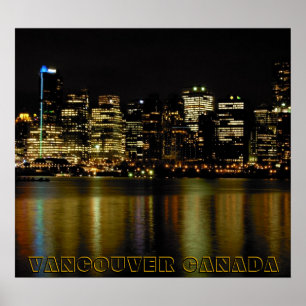 Impresión de Vancouver Poster Vancouver Cityscape