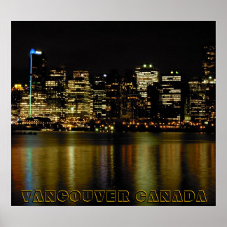 Impresión de Vancouver Poster Vancouver Cityscape