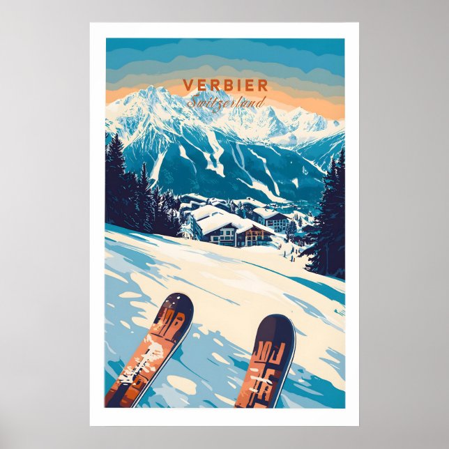 Impresión de Verbier Suiza 1 (Frente)