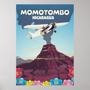 Impresión de viaje al volcán Momotombo Nicaragua.