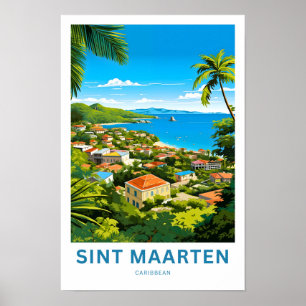 Impresión de viaje caribeña de San Martín