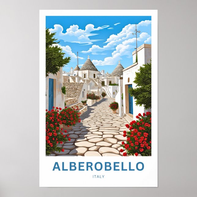 Impresión de viaje de Alberobello Italia (Frente)