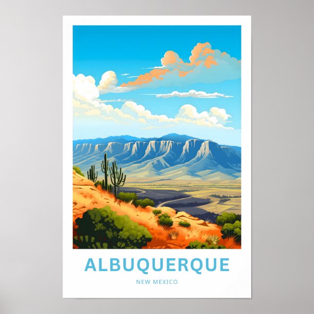 Impresión de viaje de Albuquerque Nuevo México (Frente)