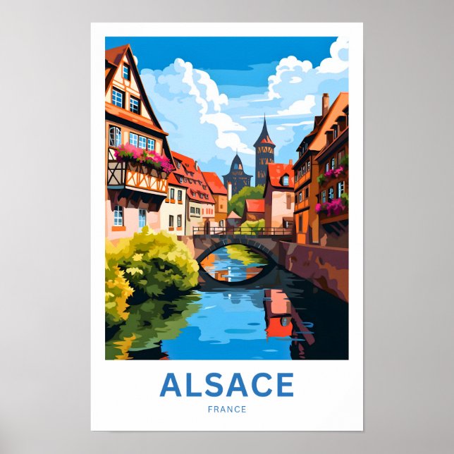 Impresión de viaje de Alsace France (Frente)