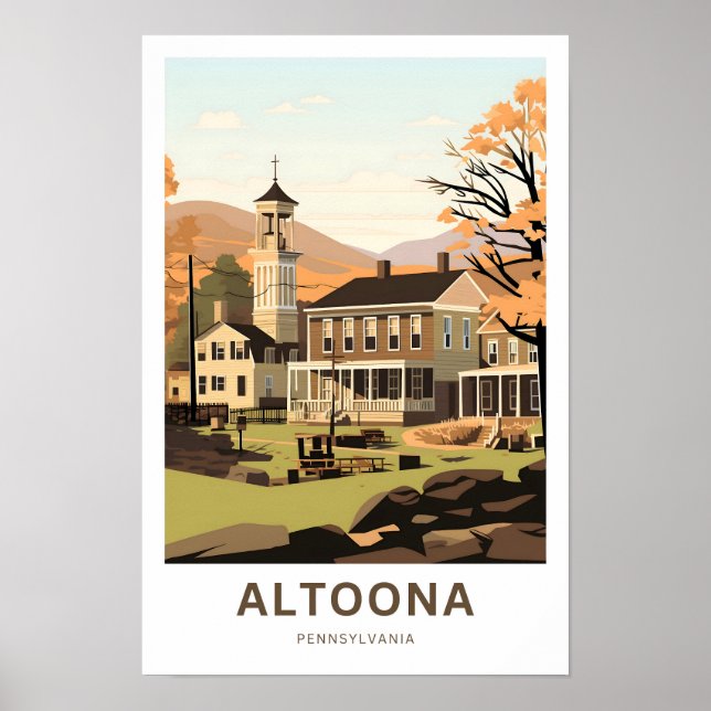 Impresión de viaje de Altoona Pennsylvania (Frente)