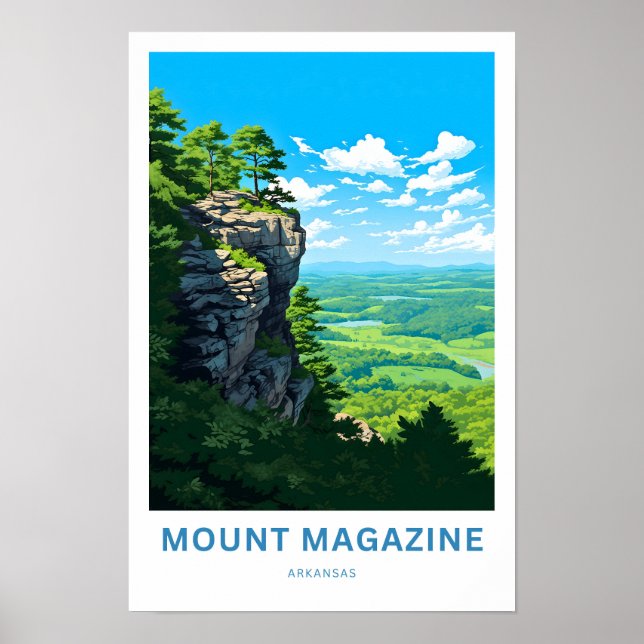 Impresión de viaje de Arkansas Magazine (Frente)
