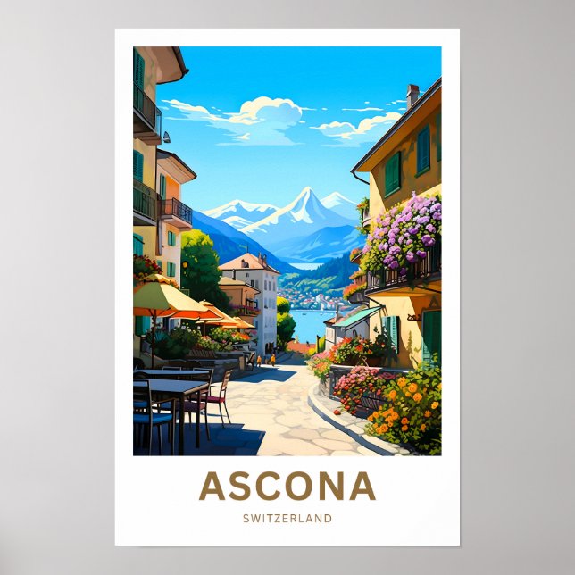 Impresión de viaje de Ascona Suiza (Frente)