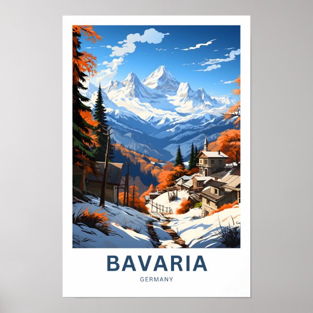 Impresión de viaje de Bavaria Alemania (Frente)