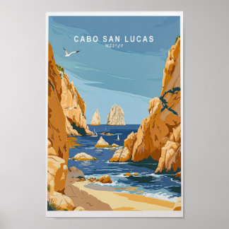 Impresión de viaje de Cabo San Lucas, arte mural d