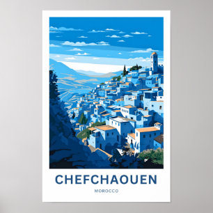 Impresión de viaje de Chefchaouen Marruecos