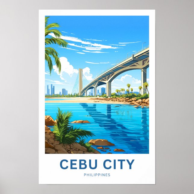 Impresión de viaje de Ciudad de Cebu Filipinas (Frente)