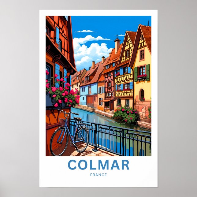 Impresión de viaje de Colmar Francia (Frente)