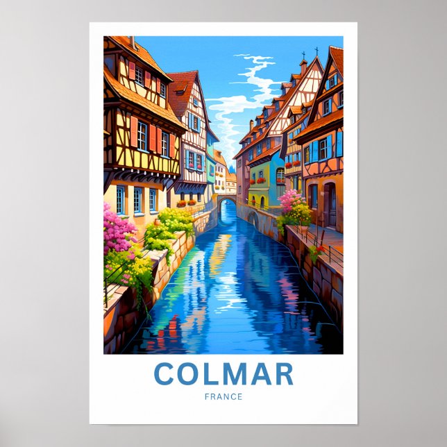 Impresión de viaje de Colmar Francia (Frente)