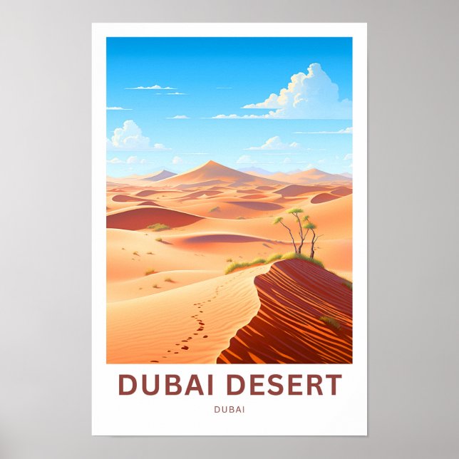 Impresión de viaje de Dubai del Desierto de Dubai (Frente)