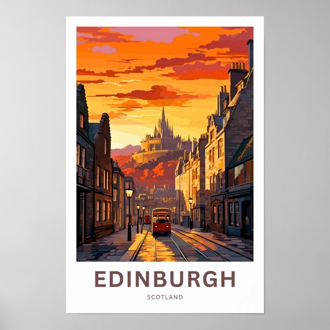 Impresión de viaje de Edimburgo Escocia (Frente)