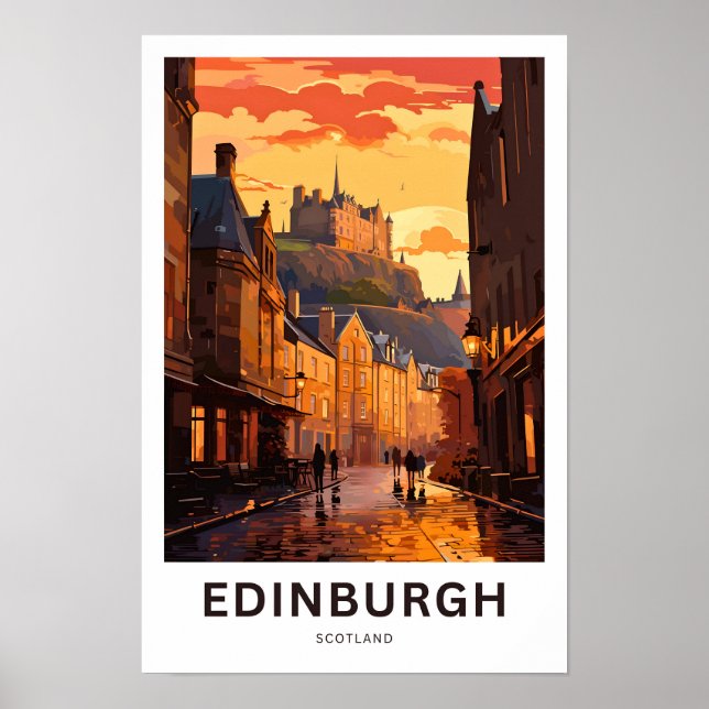 Impresión de viaje de Edimburgo Escocia (Frente)