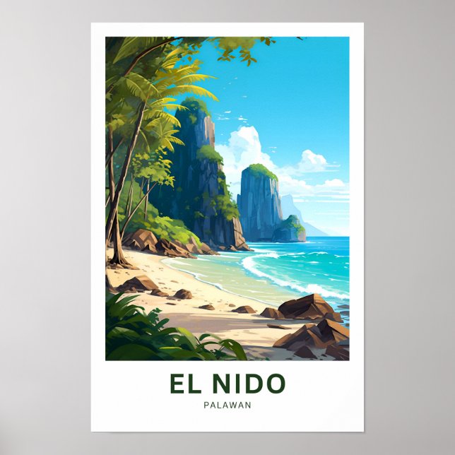 Impresión de viaje de El Nido Palawan (Frente)