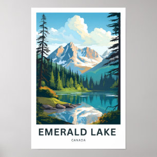 Impresión de viaje de Emerald Lake Canada