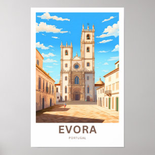 Impresión de viaje de Evora Portugal