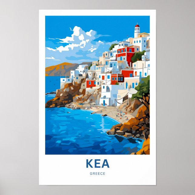 Impresión de viaje de Kea Grecia (Frente)