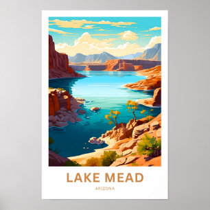 Impresión de viaje de Lake Mead Arizona
