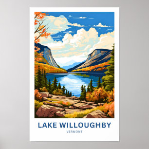 Impresión de viaje de Lake Willoughby Vermont