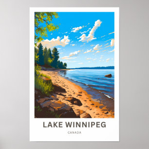 Impresión de viaje de Lake Winnipeg Canada