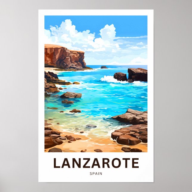 Impresión de viaje de Lanzarote (Frente)